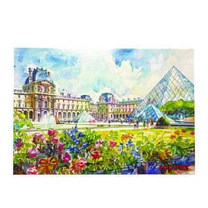 Carte Postal Louvre Vue