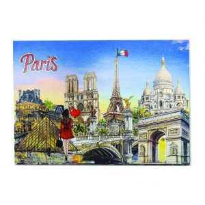 Poste Carte Fille Ballon Coeur